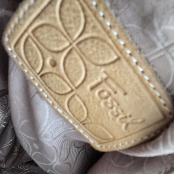 VINTAGE FOSSIL Tan Leather Shoulder Bag - Picture 9 of 10